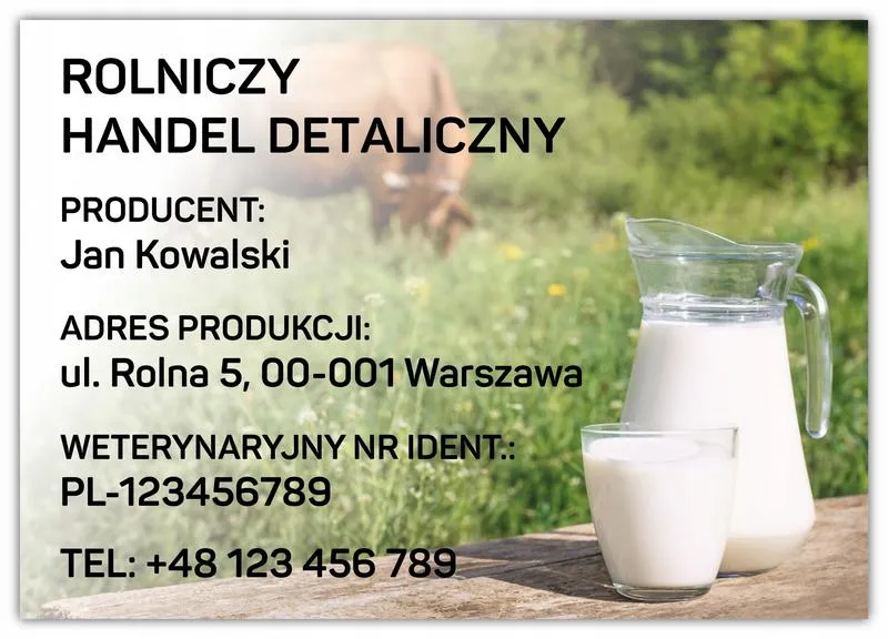 Porównanie mleka gospodarstwo i sklep